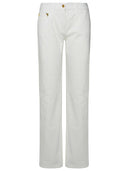 Palm Angels weiße Baumwolljeans