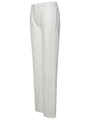 Palm Angels weiße Baumwolljeans