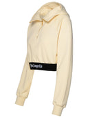 Palm Angels Ivory Cotton Sweatshirt