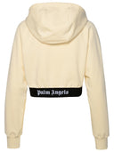 Palm Angels Ivory Cotton Sweatshirt
