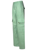 Pantalon de cargaison Palm Angels en lin vert