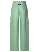 Pantalon de cargaison Palm Angels en lin vert