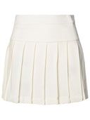 Palm Angels White Cotton Miniskirt
