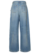 Palm Angels Light Blue Cotton Jeans