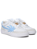 Palm Angels 'Palm Beach University' White Lear Sneakers