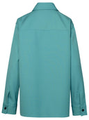 Jil Sander Turquoise Wool Shirt
