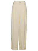 Jil Sander Cream Silk Blend bukser