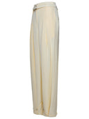 Jil Sander Cream Silk Blend bukser
