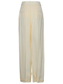Jil Sander Cream Silk Blend bukser