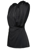 Jil Sander Black Acetat Mischtop