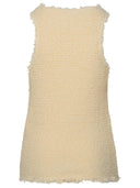 Jil Sander Cream Cotton Blend Tank Top