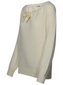 Jil Sander Cream Cashmere Sweater