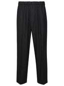 Jil Sander Black Cotton Trousers