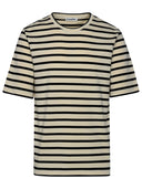 Maglietta in cotone crema jil sander