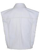 Isabel Marant Etoile 'Tyra' White Organic Cotton Vest