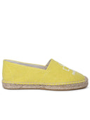 Isabel Marant Etoile 'Canae' Yellow Cotton Espadrilles