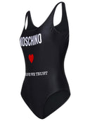 Moschino Black Swimsuit In Polyamide Blend