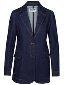 Moschino Jeans Blue Cotton Blazer