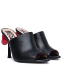 Sandalias Moschino Black Lear