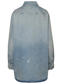 Akne Studios Light Blue Cotton Blend Shirt