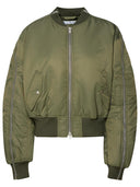 Acne Studios Green Nylon Bomber Jacket