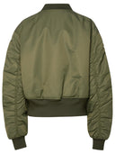 Acne Studios Green Nylon Bomber Jacket