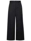 Mm6 Maison Margiela Black Virgin Wool Blend Tailored Trousers