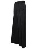 Mm6 Maison Margiela Black Virgin Wool Blend Tailored Trousers