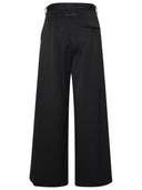 Mm6 Maison Margiela Black Virgin Wool Blend Tailored Trousers