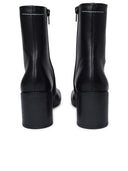 Mm6 Maison Margiela Black Lear Ankle Boots