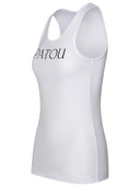 Patou White Cotton Tank Top
