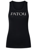 Patou Black Cotton Tank Top