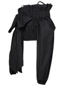 Patou Crop Top In Black Cotton