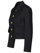 Patou Black Cotton Blend Jacket