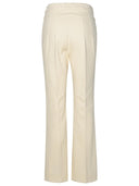 Patou Ivory Cotton Flare Jeans