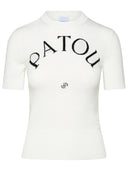 Patou White Organic Cotton Blend Sweater