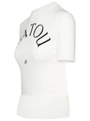 Patou White Organic Cotton Blend Sweater