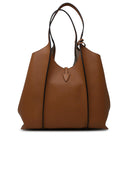 Tod's 'Timeless' Brown Lear Shopping Bag