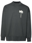 Palm Angels Grey Cotton Sweatshirt