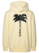 Palm Angels Ivory Cotton Sweatshirt