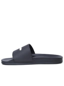 Palm Angels Black Polyurethane Slippers
