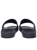 Palm Angels Black Polyurethane Slippers