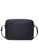 Borsa in nylon nero bianco