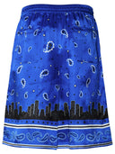 Shorts bermuda blu bianco blu bianco