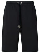 Off White Black Cotton Bermudas pantalones cortos