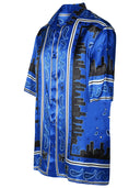 Off White Blue Viskose Hemd