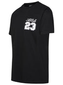 Off White 'Logo 23' schwarzes Baumwoll -T -Shirt