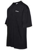 Off White Black Cotton T Shirt