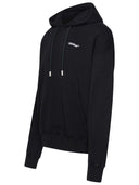 Off White Black Cotton Sweatshirt