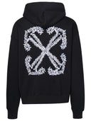 Off White Black Cotton Sweatshirt